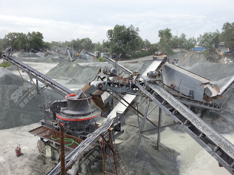 制砂機(jī)現(xiàn)場